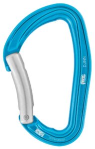 PETM060LB00 #1. Petzl Djinn Bent Gate Turquoise