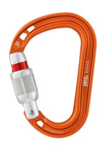 PETM027AA00 #1. Petzl Rocha Screw-Lock Orange
