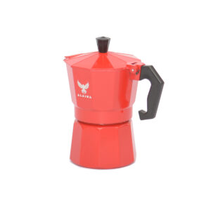 07. KampCo Alaska Moka Pot 150ml Red [More Stock On The Way!]